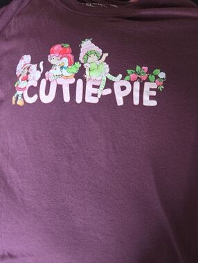Cutie-Pie Graphic Kids Tee - Purple